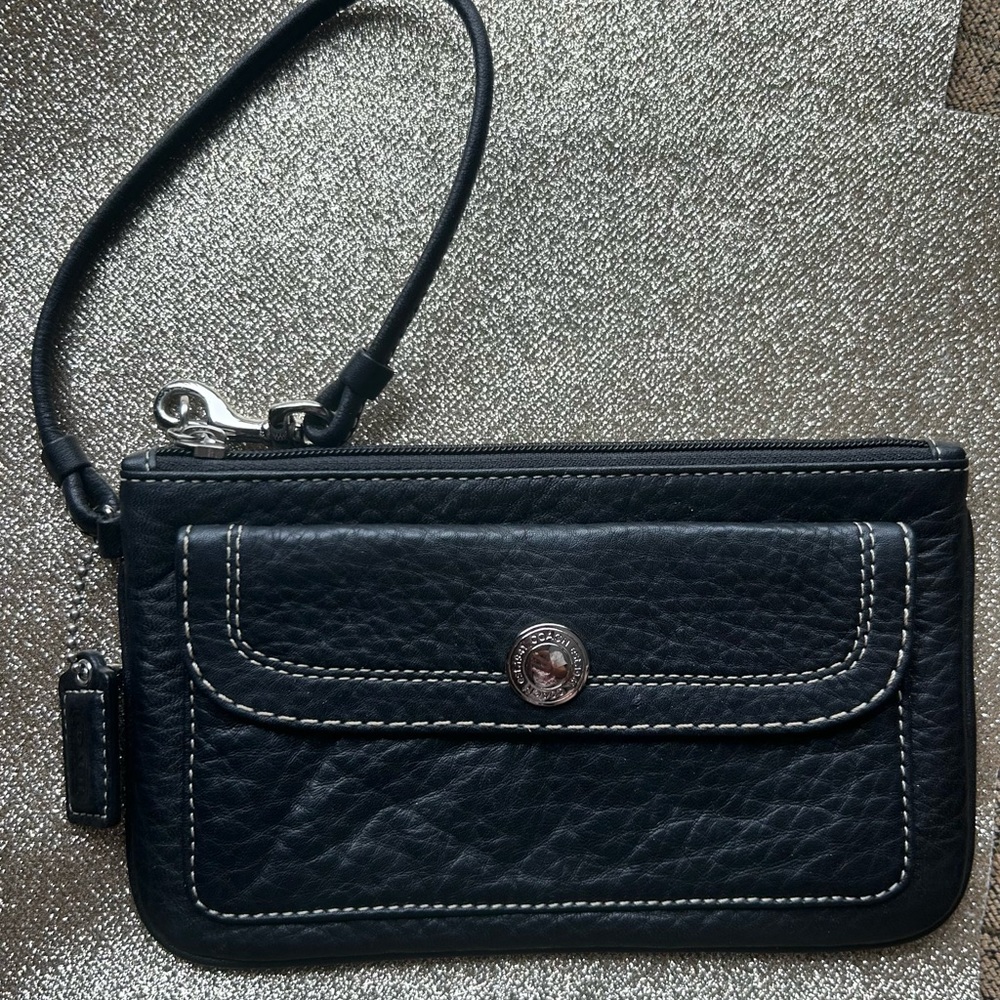 COACH Leather Wristlet